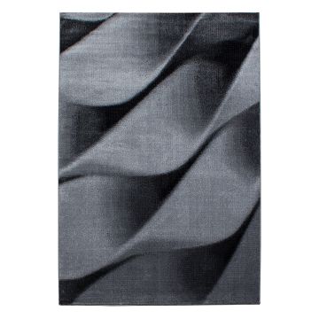 Parma Soft vloerkleed laagpolig rechthoek 280x370cm zwart