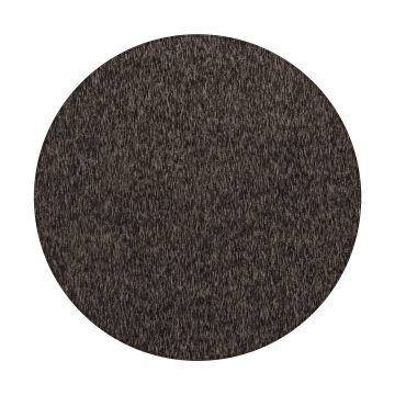 Nizza vloerkleed lussenpolig rond Ø 160cm bruin