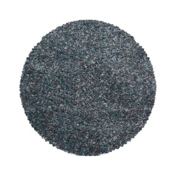 Enjoy Shaggy vloerkleed hoogpolig rond Ø 200cm blauw