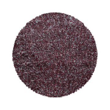 Enjoy Shaggy vloerkleed hoogpolig rond Ø 80cm rood