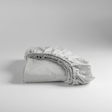 Cinderella Weekend hoeslaken 180x210cm katoen lichtgrijs (tot 25cm)