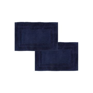 Seahorse Mossa badmat 50x60cm indigo (2 stuks)