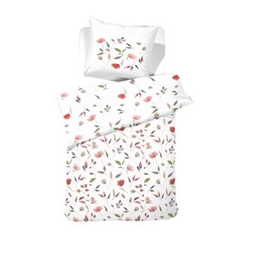 Cinderella Deedre 1-persoons dekbedovertrekset 140x220cm katoen wit