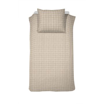 Cinderella Brecht 1-persoons dekbedovertrekset 140x220cm katoen natuurkleur