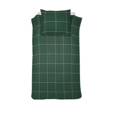 Cinderella Robyn 1-persoons dekbedovertrekset 140x220cm satijn donkergroen