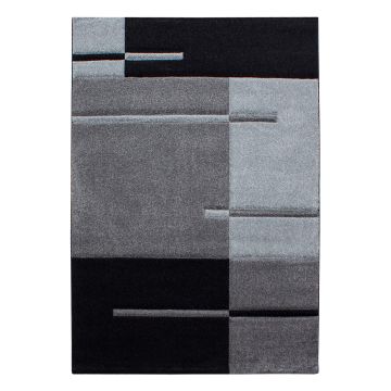 Hawaii Streep vloerkleed laagpolig rechthoek 280x370cm grijs