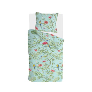Bird Garden dekbedovertrek 140x220cm aqua