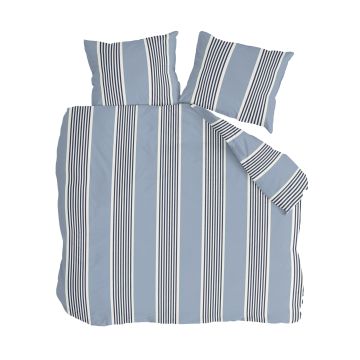 Get-away dekbedovertrek 200x220cm blauwgrijs