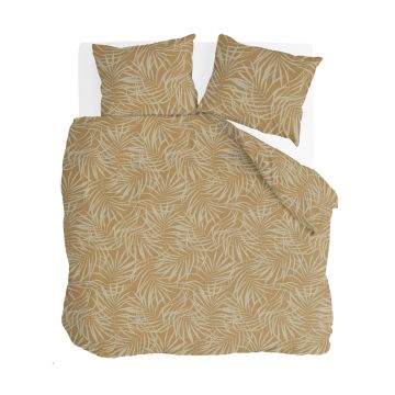 Sunny Palms dekbedovertrek 200x220cm okergeel