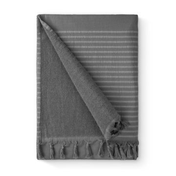 Bath Basics hamamdoek/fouta 100x180cm antraciet