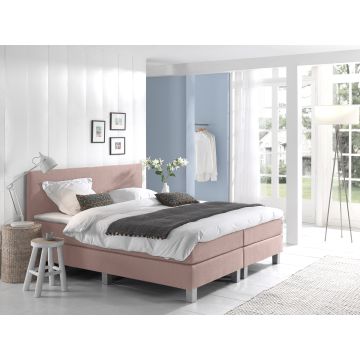 Comfort 2.0 vlakke boxspring 90x200cm roze