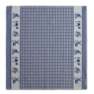 DDDDD Dutchie theedoek 60x65cm blauw (6 stuks)
