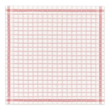 DDDDD National theedoek 65x65cm rood (2 stuks)