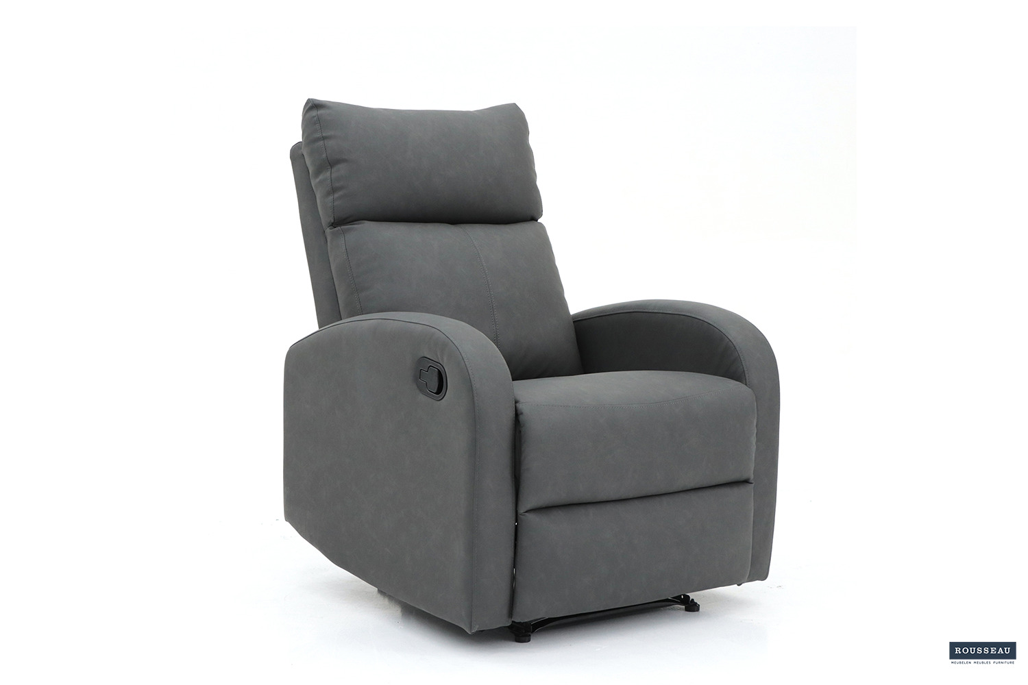 Frana Relaxfauteuil – Manueel Verstelbaar – Kunstleer – Zwart