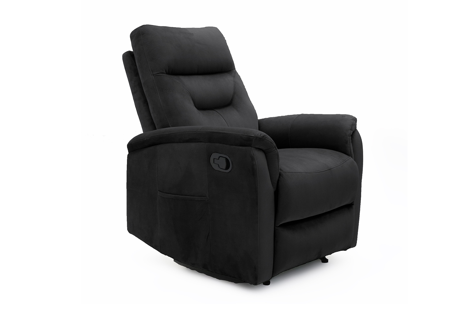 Brena Relaxfauteuil – Manueel Verstelbaar – Stof – Zwart