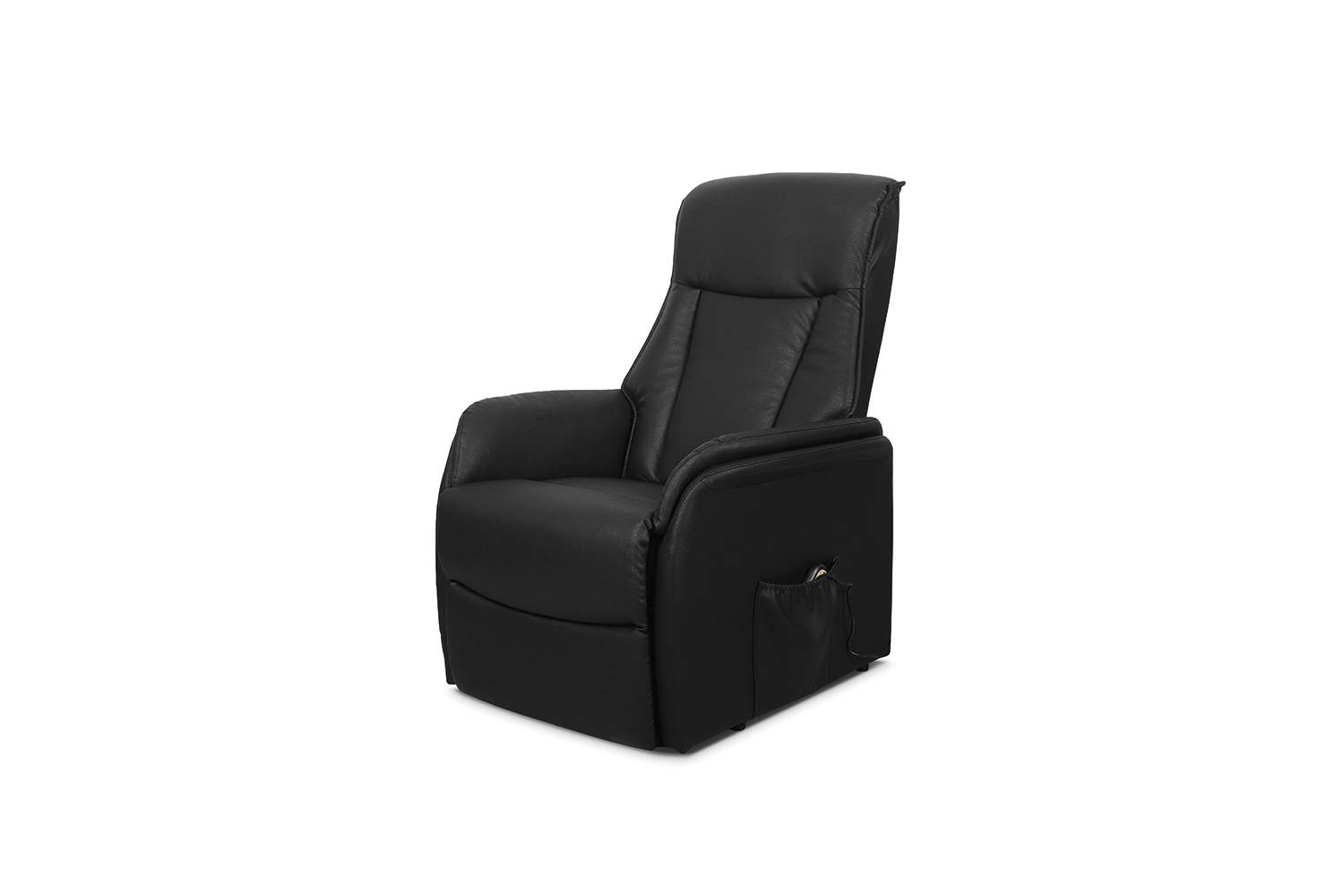Miana Electrische Relaxfauteuil met Lift – Kunstleer – Zwart