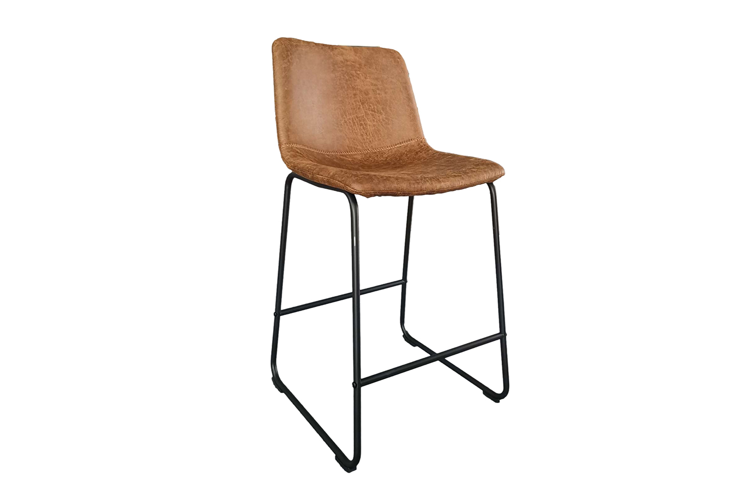 Mavia Barkruk – Kunstleer – Cognac