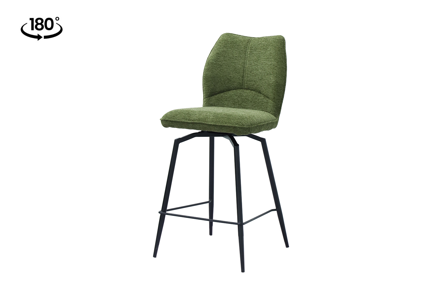 Lira Draaibare Barkruk – Stof – Groen