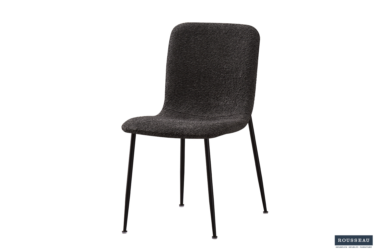 Alira Eetkamerstoel – Bouclé – Grijs