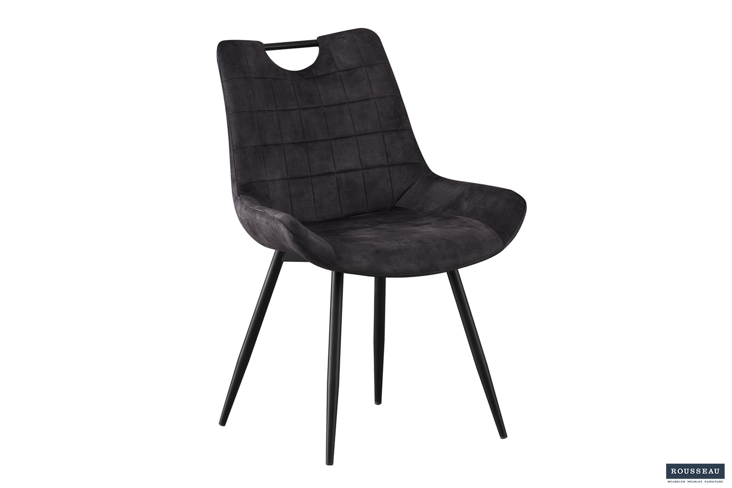 Nira Eetkamerstoel – Fluweel – Grijs