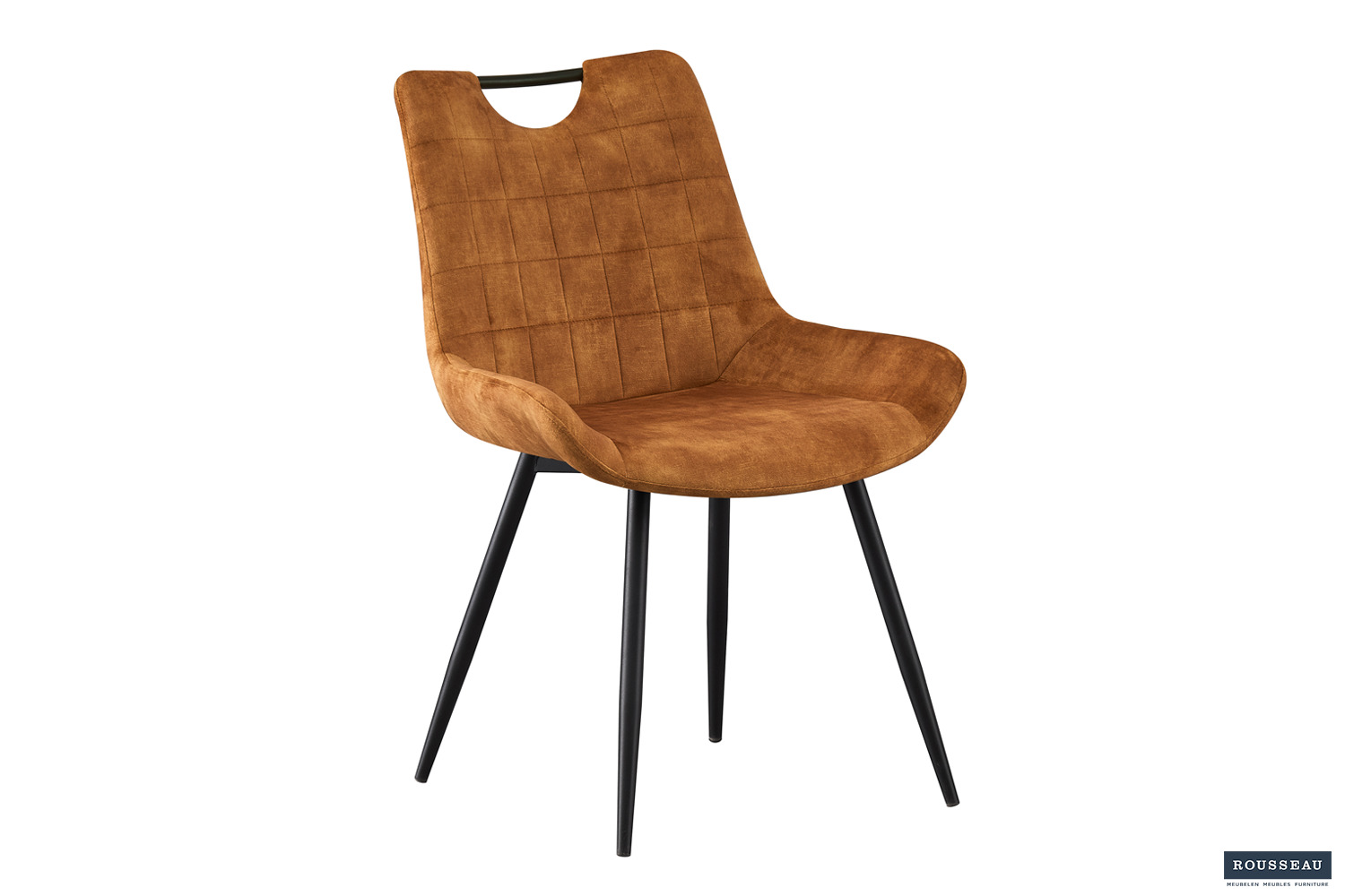 Nira Eetkamerstoel – Fluweel – Goud