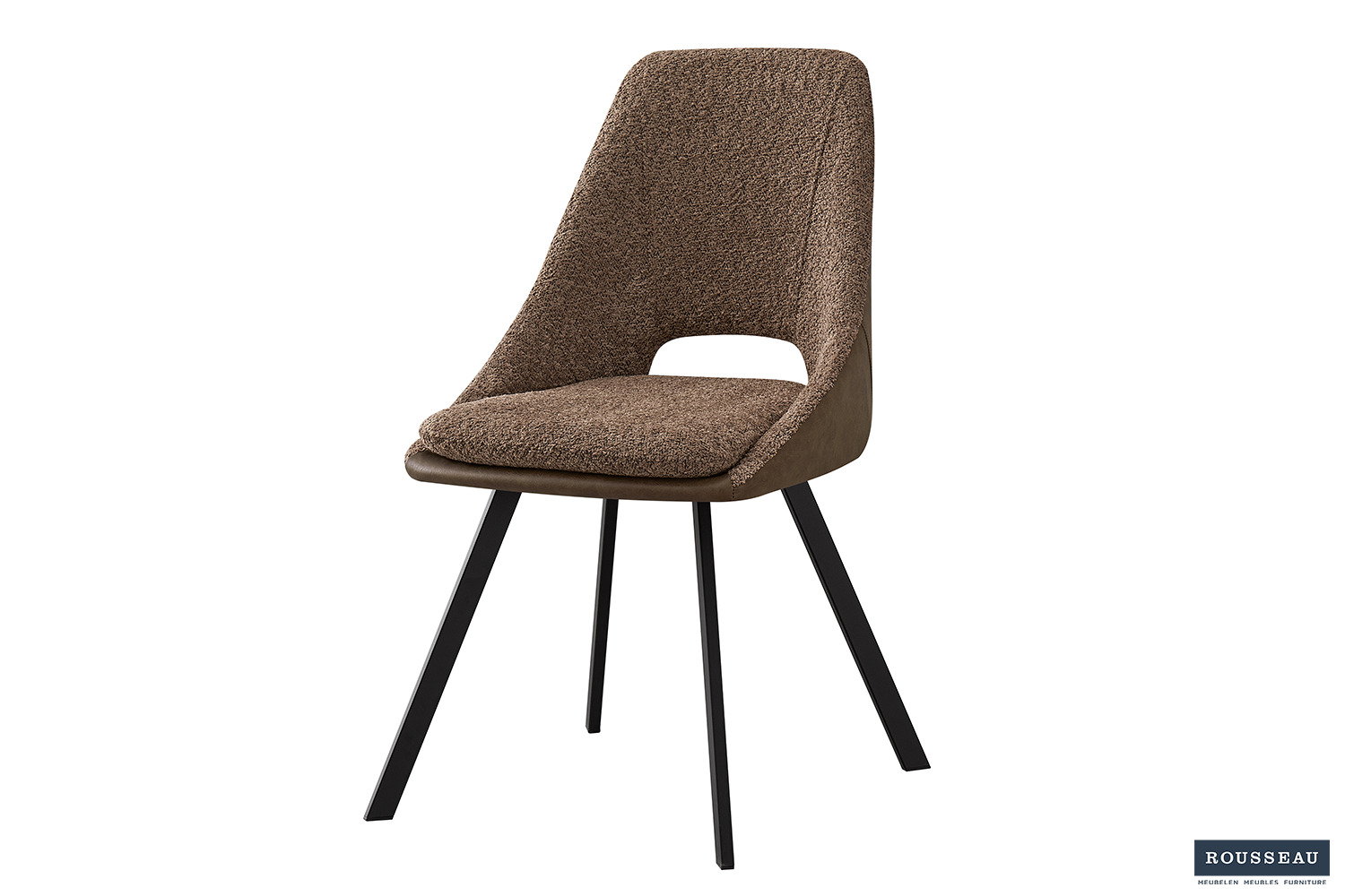 Filoa Eetkamerstoel – Bouclé – Bruin