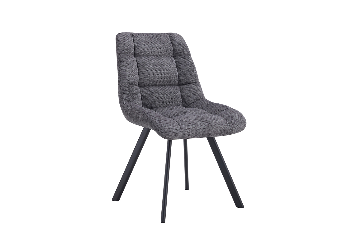 Lixia Eetkamerstoel – Stof – Donkergrijs