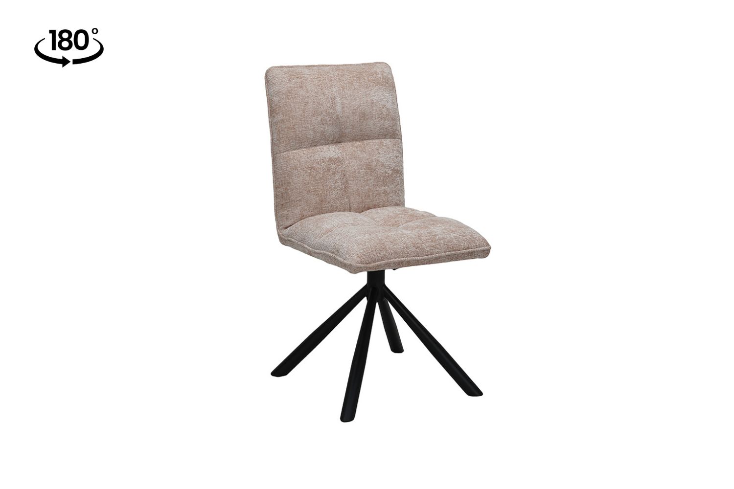 Jaro Draaibare Eetkamerstoel – Stof – Zand