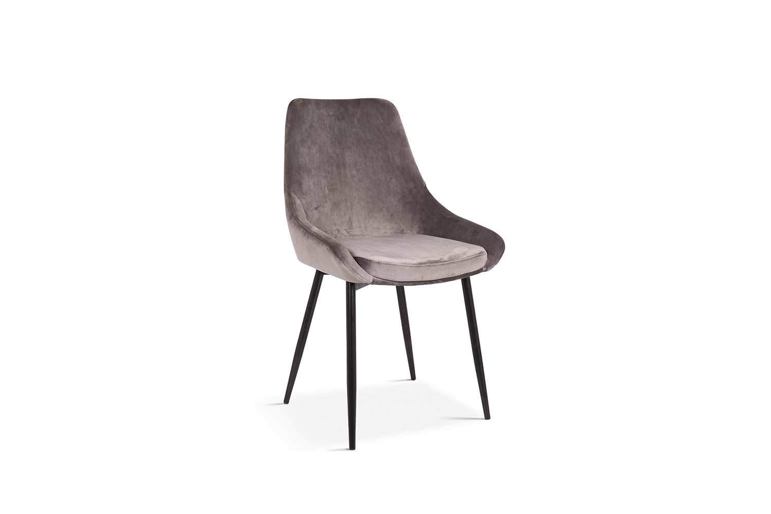 Miren Eetkamerstoel – Fluweel – Grijs