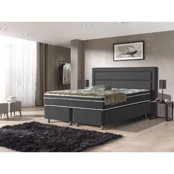 Saint Tropez opbergboxspring 180x200cm zwart