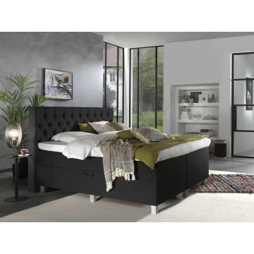 Urus opbergboxspring 140x200cm antraciet