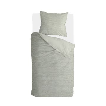 Basic & Tough dekbedovertrek 135x200cm theegroen