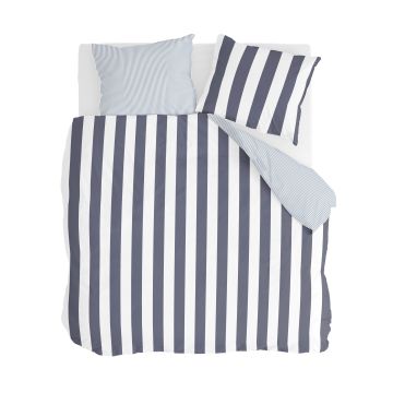 Classic Stripe dekbedovertrek 200x200cm blauw