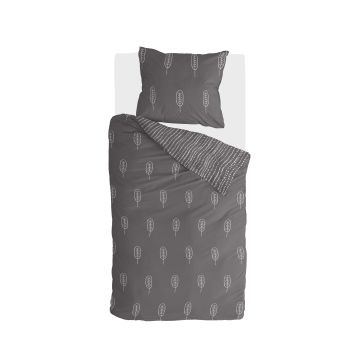 Leave It dekbedovertrek 155x220cm antraciet