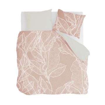 Leaves & Trees dekbedovertrek 200x220cm cognac
