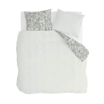 Perfect Paisley dekbedovertrek 200x200cm gebroken wit