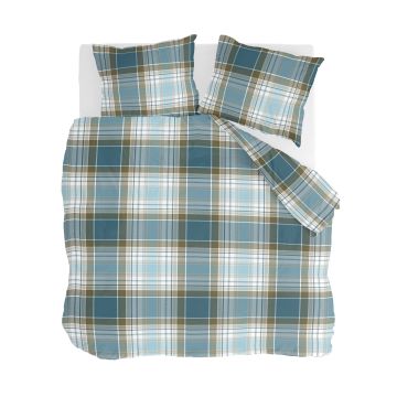 Scottish Pleasure dekbedovertrek 200x200cm petrol