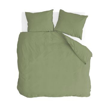 Soft Structure dekbedovertrek 200x220cm groen