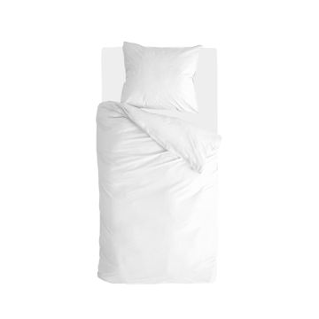 Vintage Cotton dekbedovertrek 140x220cm wit