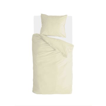 Vintage Cotton dekbedovertrek 135x200cm geel