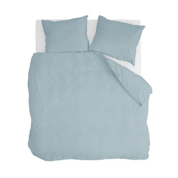 Vintage Cotton dekbedovertrek 200x220cm jeans blauw