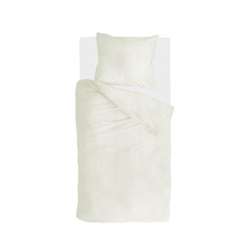 Vintage Flannel dekbedovertrek 135x200cm zandkleur