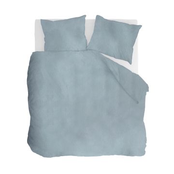 Vintage Flannel dekbedovertrek 200x220cm jeans blauw