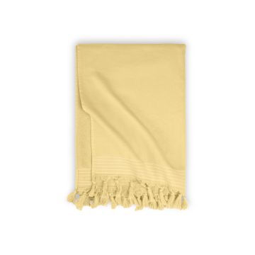 Soft Cotton hamamdoek/fouta 100x180cm geel