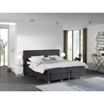 Your Home Pull elektrische boxspring 180x200cm antraciet met Hybrid topper