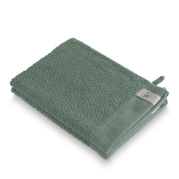 Soft Cotton Popcorn washand 16x21cm groen (2 stuks)