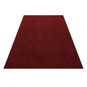 Ata vloerkleed laagpolig rechthoek 60x100cm rood