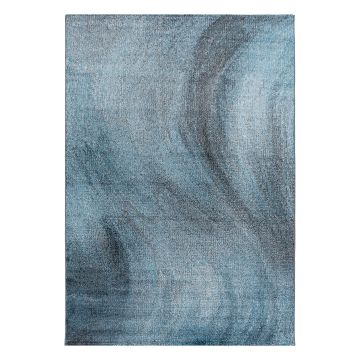 Ottawa Canvas vloerkleed laagpolig loper 80x250cm blauw