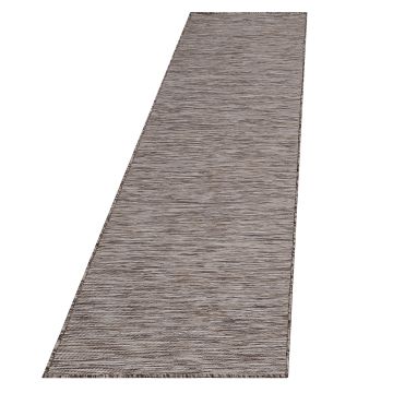 Mambo buitenkleed platgeweven loper 67x230cm beige