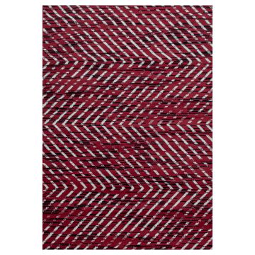 Base Swift vloerkleed laagpolig rechthoek 60x100cm rood